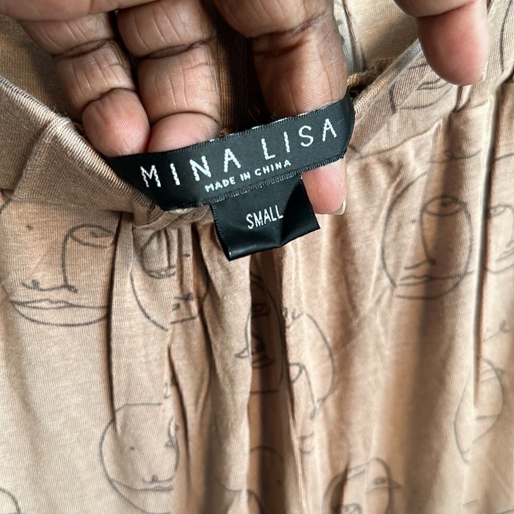 Mina Lisa Modal Sleep Button Down in Muse Set XS/S - Picture 8 of 10